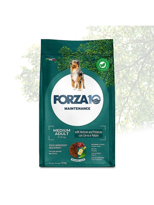 Сухой корм Forza10 Олень для собак, взрослые, средние, 2 кг