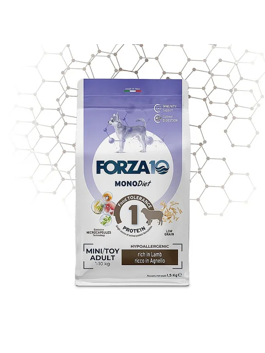 Сухой корм Forza10 для собак, гипоаллергенный, ягненок, 1,5 кг