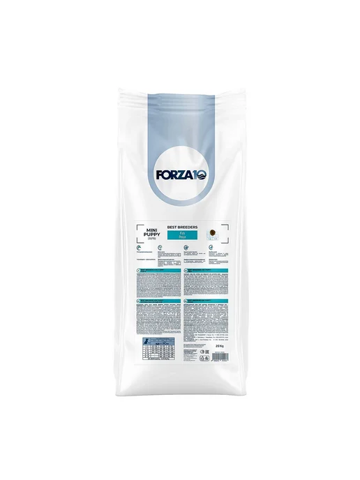 Сухой корм Forza10 для собак, мелкие, щенки, рыба, 20 кг