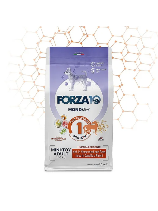 Сухой корм Forza10 для собак, гипоаллергенный, мелкие, 1,5 кг