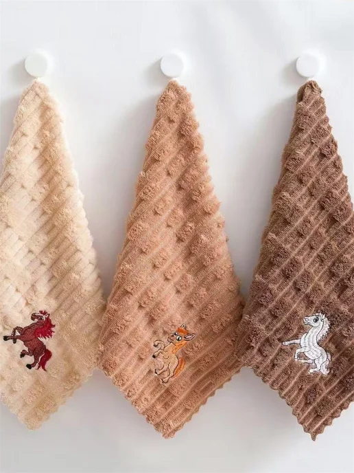 полотенца кухонные из микрофибра 5 шт, бежевый, фото 4