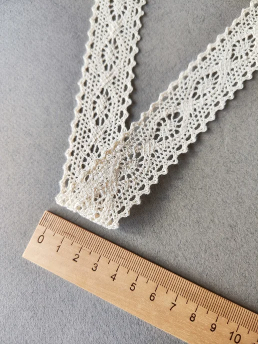 Make & Mend Кружево хлопковое для рукоделия, 2,6 см, 5 метров, вариант, фото 4