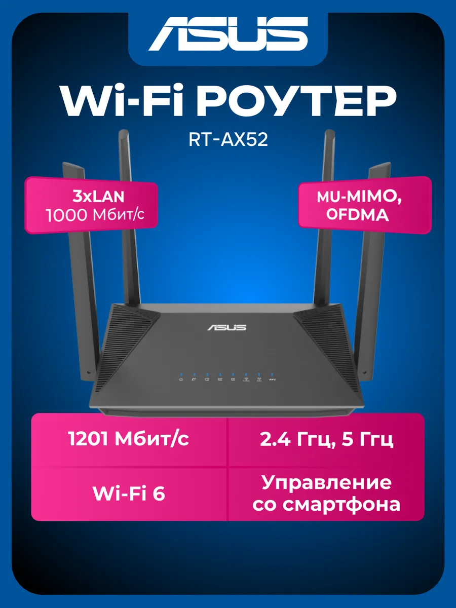 Роутер Wi-Fi RT-AX52
