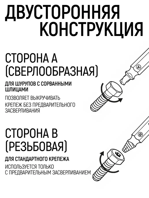FIT FINCH INDUSTRIAL TOOLS FIT Экстракторы РН PZ1,2,3,4 двусторонние, набор 4 шт, 4 шт, фото 2