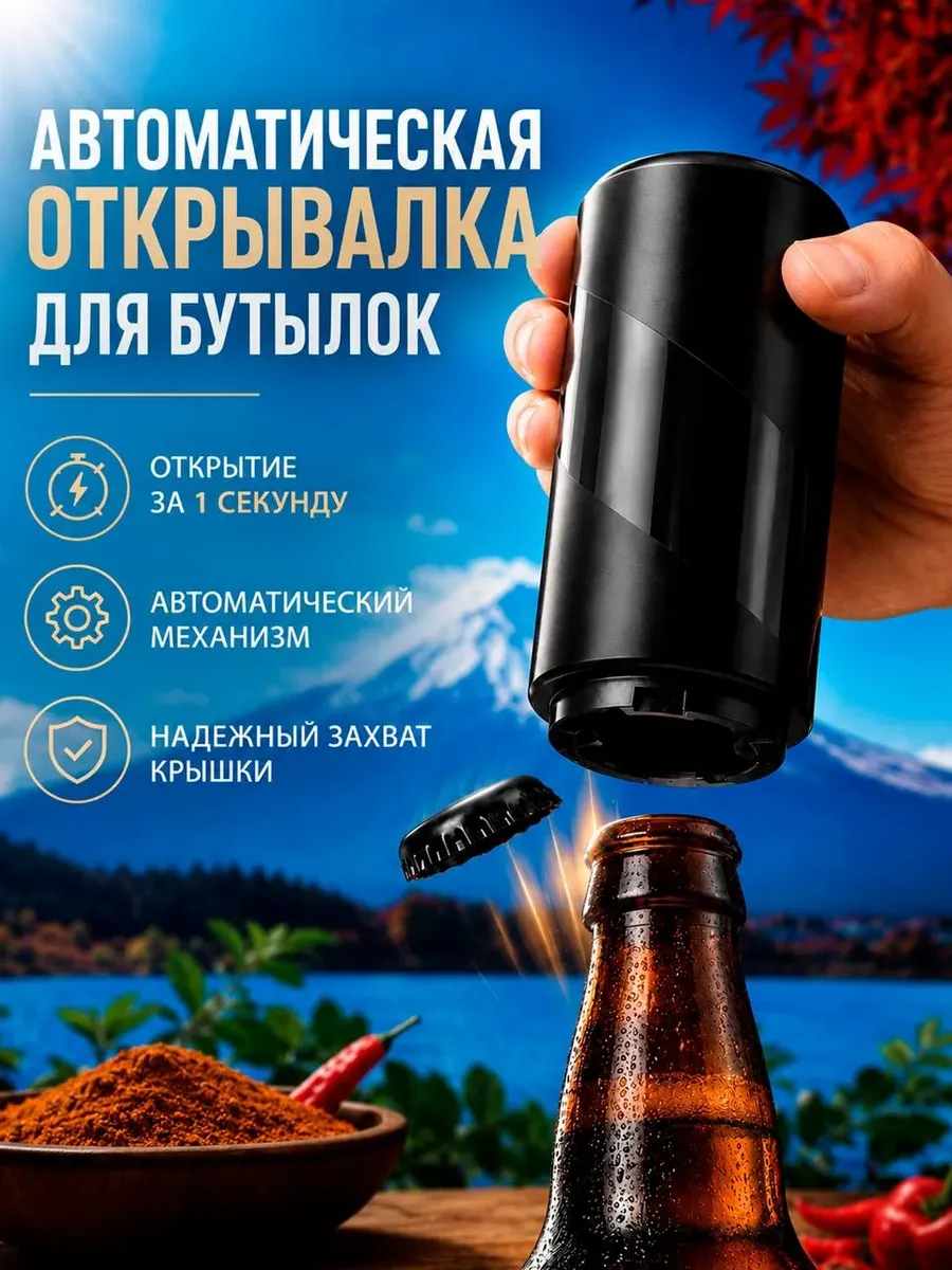 Открывалка для пива с магнитом