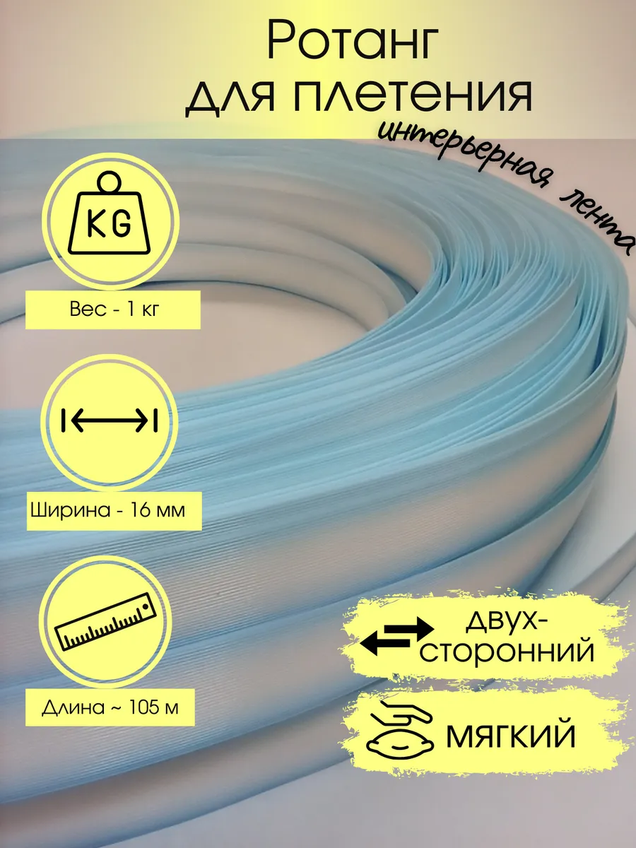 Ротанг искусственный интерьерная лента