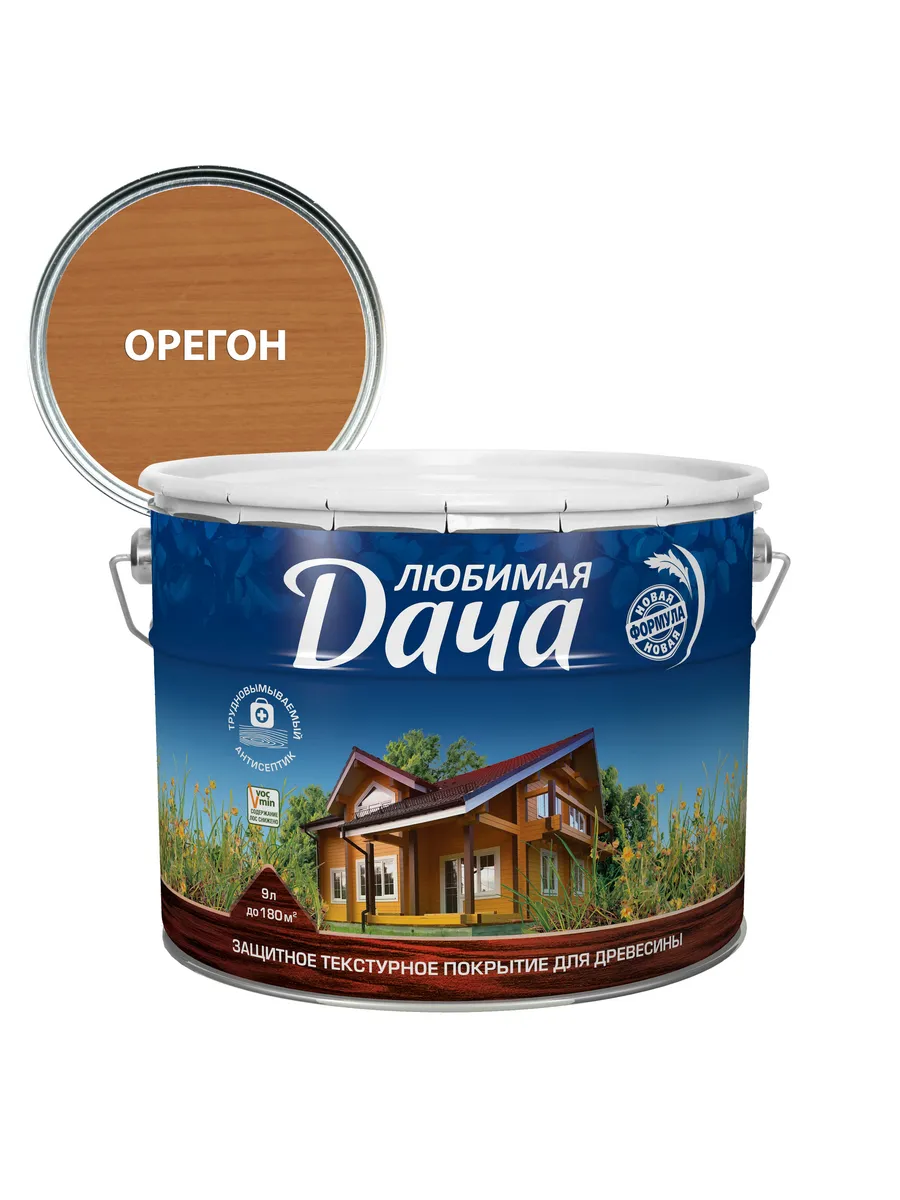 Защитно-декоративное покрытие для дерева, орегон 9 л