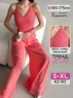 Летний комбинезон женский кроше VERA NOVA 327914817 купить за 1 830 ₽ в интернет‑магазине Wildberries