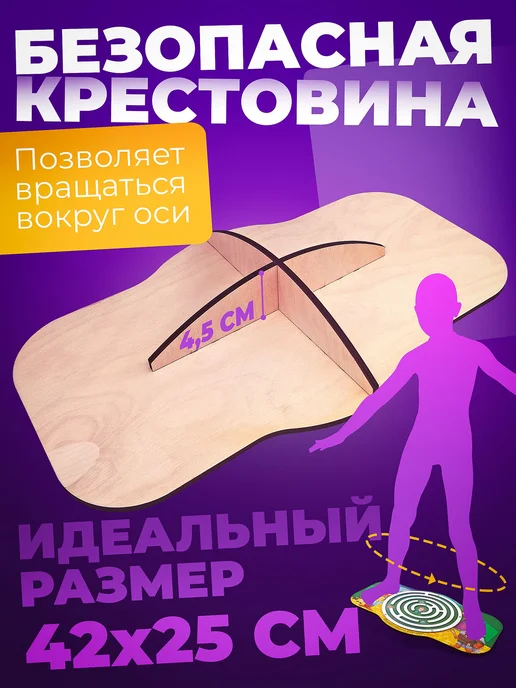 Нескучные игры Балансборд Волшебник изумрудного города нейротренажер детям, зеленый, фото 3
