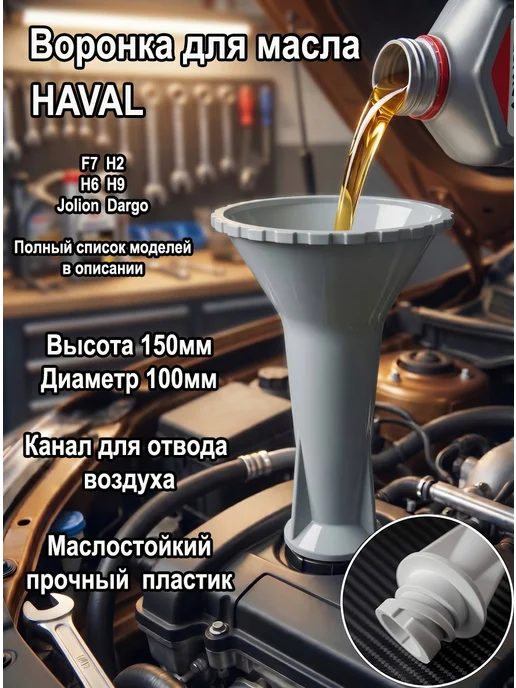 Воронка маслозаливная Haval F7,Н2,Н6,Н9, Jolion, Dargo, голубой