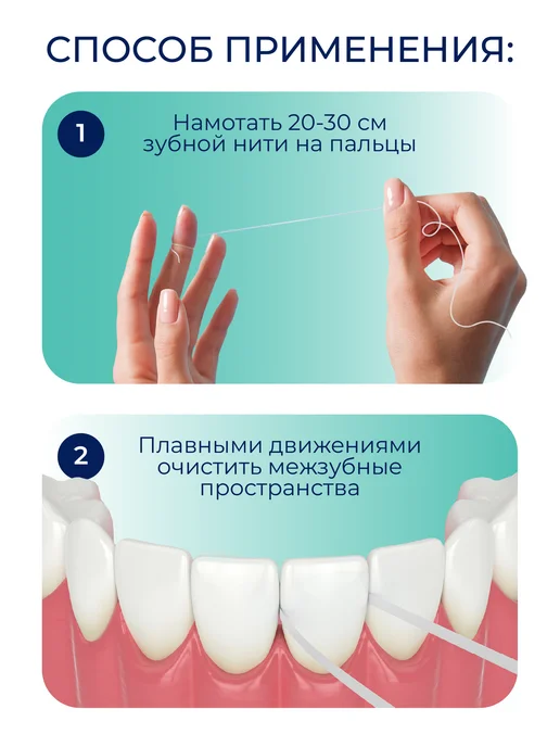 beiber Объемная зубная нить 30 м, 30 м, фото 7