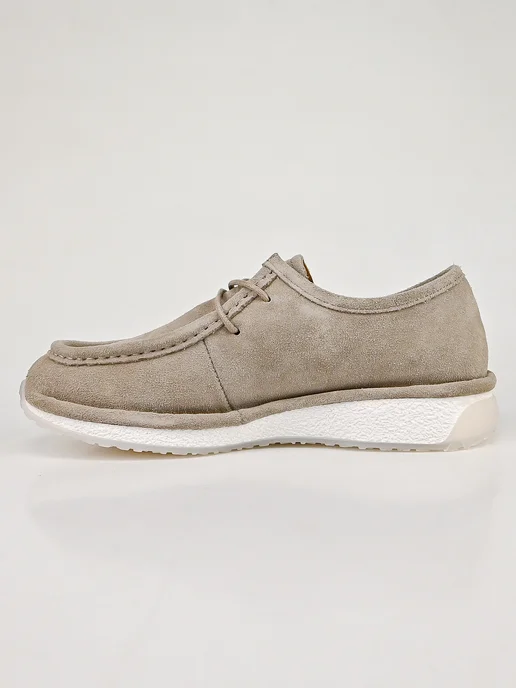 Geronea Shoes Мокасины демисезонные натуральная замша, серый, фото 6