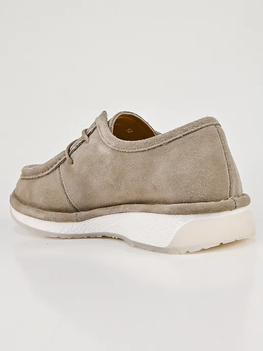 Geronea Shoes Мокасины демисезонные натуральная замша, серый, фото 7