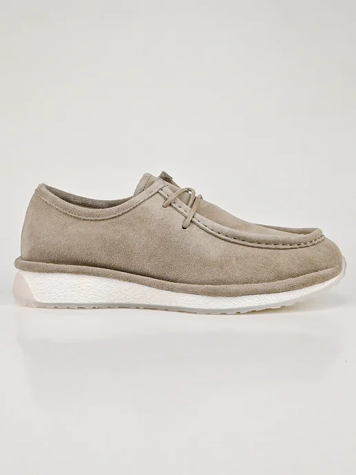 Geronea Shoes Мокасины демисезонные натуральная замша, серый, фото 8