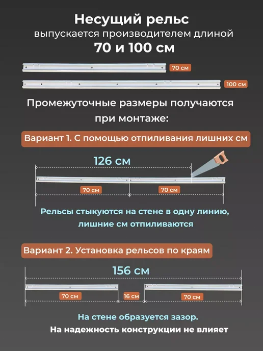 Титан-GS Гардеробная система хранения одежды на 190 см, титан, фото 7