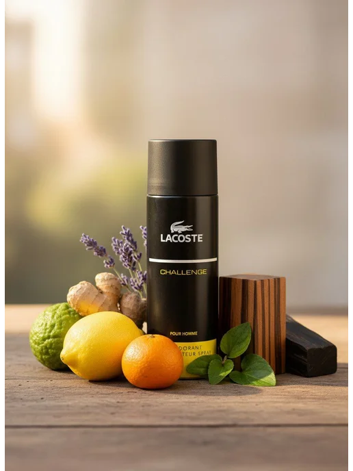 Дезодоранты Парфюмированный дезодорант Lacoste Challenge 200 ml, 200 мл, фото 2