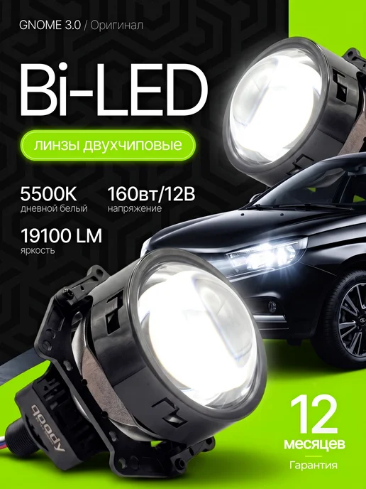 qoody би лед линзы 3.0 в фары bi led 12v светодиодные, вариант