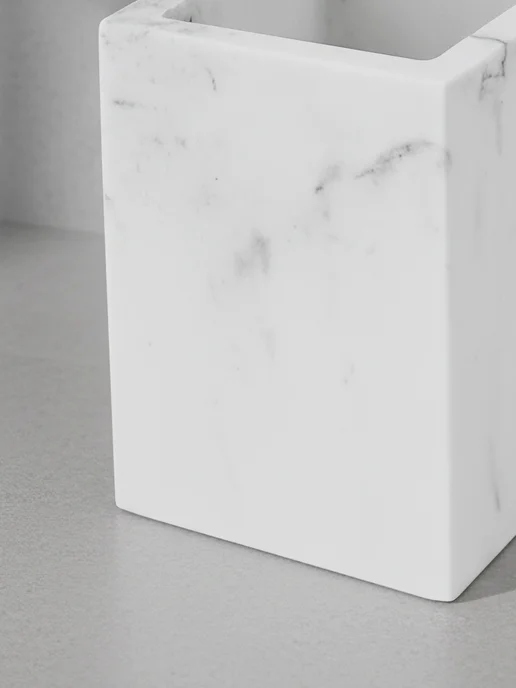 PERFECTO LINEA Стакан для зубных щеток и пасты белый Marble, белый, фото 5
