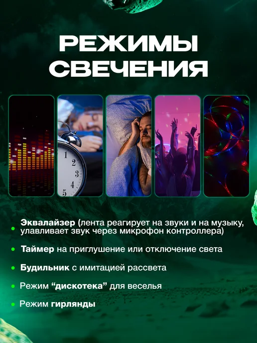 Светодиодная лента RGB 20 метров умная с пультом, вариант, фото 8