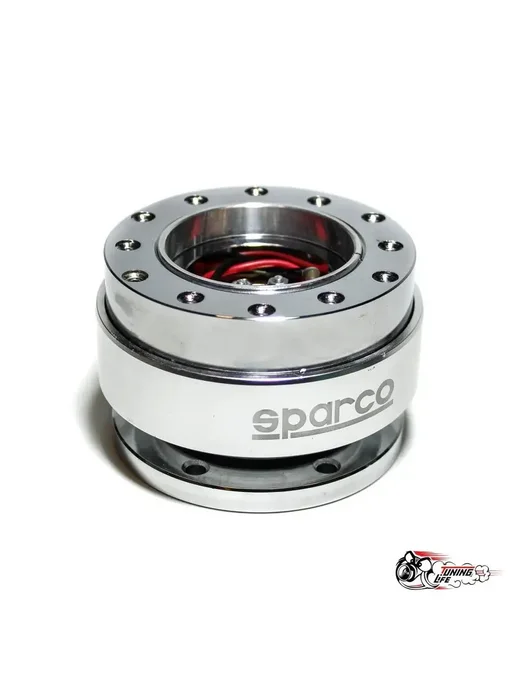 SPARCO Адаптер руля быстросъемный "Sparco" серебристый быстросъём, серебристый, фото 3