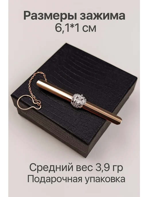Сияние Авроры Зажим для галстука Герб России, серый, фото 4