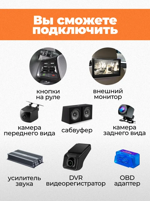 Магнитола 2din Автомагнитола в штатное место для автомобиля Ford 4 64, вариант, фото 3