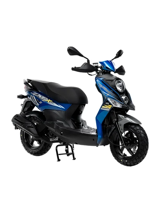 Sym Скутер CROX 125 Ярко Синий Матовый + мотошлем, синий, фото 6