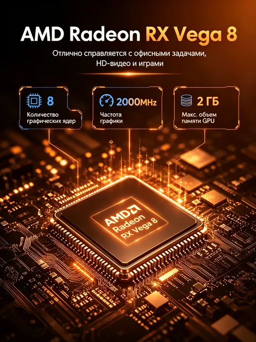 мини пк игровой AMD R7 5825U 16 ГБ 512 ГБ Zen3 Win11 Pro, 16 ГБ, 512 ГБ, фото 5
