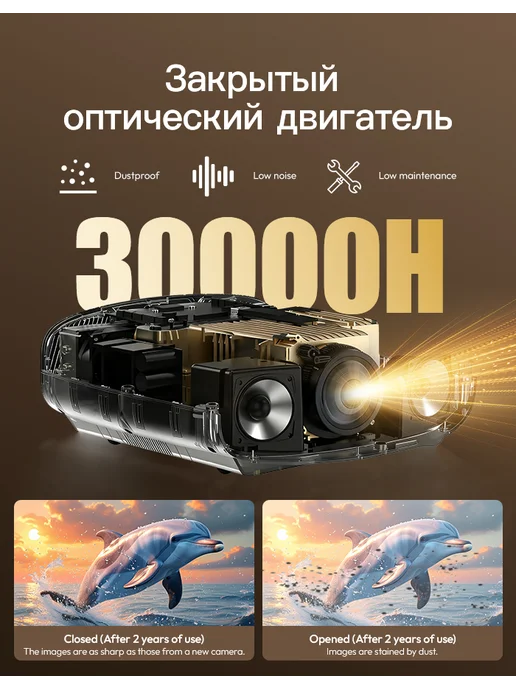 BYINTEK A22 Полностью HD 1080p проектор 4K аудио, вариант, фото 2