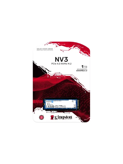 Kingston SSD накопитель M.2 (2280) NV3 1000 ГБ, 1000 ГБ, фото 3