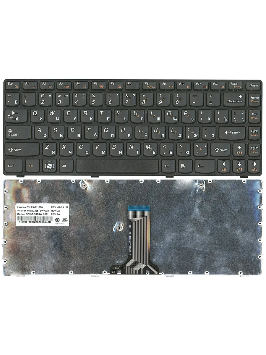 Клавиатура для Lenovo B470, G470, V470, Z470 Series, p n 25