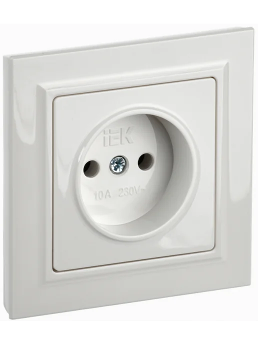 Iek Розетка силовая Brite РСР10-1-0-БрБ BR-R10-10-K01-F, 2 шт, 2 шт, фото 2