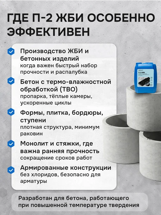Химком Пластификатор для бетона и раствора, добавка строительная, синий, фото 2