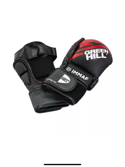 отличный Перчатки Green Hill крабы черепашки MMA, зеленый, фото 3