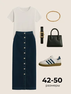 Юбка джинсовая длинная макси с разрезом LiLi Jeans 329239658 купить за 2 926 ₽ в интернет-магазине Wildberries