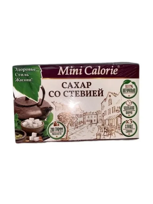 Mini Calorie Сахар со стевией в 3 раза слаще сахара 500 гр, 2 шт, 280 г, 2 шт, фото 2
