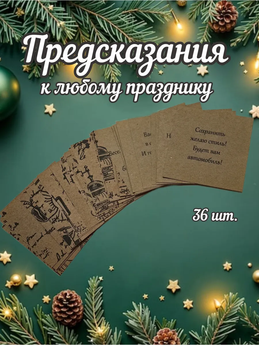 Предсказания для праздника 36шт