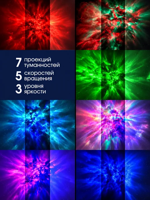ArtRomen Ночник космонавт звездное небо детский, черный, фото 4