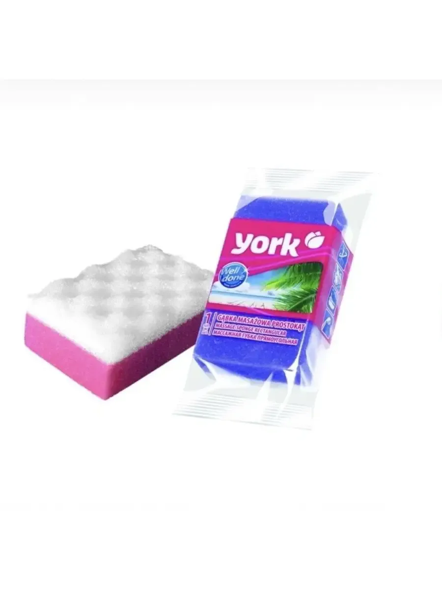YORK Губки ''YORK'' массаж.(прямоугольник)