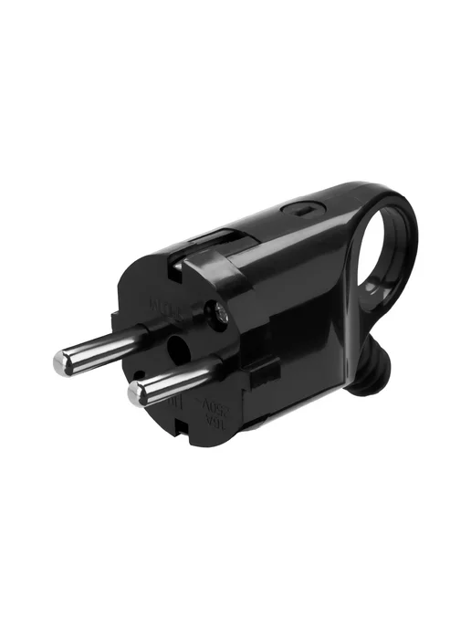 TDM Electric Вилка угловая с з 16А 250В, черный, фото 5