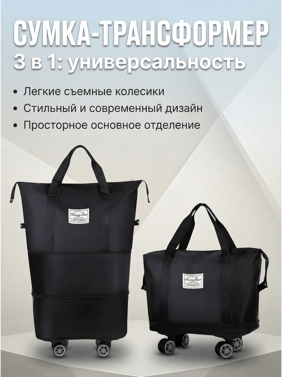 Сумка трансформер на колесах в ручную кладь