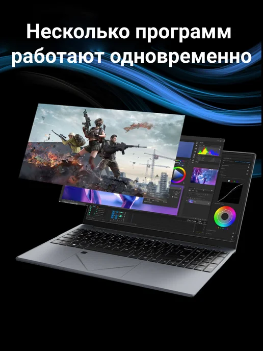 PXXKJOER Ноутбук 15 6" AMD Ryzen 5 RAM16Гб SSD 512Гб Win11Pro, 16 ГБ, 512 ГБ, фото 7