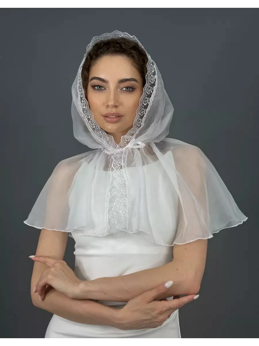Платок церковный Ниспадающий платок Капор