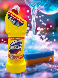 Чистящее средство Доместос густой гель лимон 1 5л 329765111 купить за 421 ₽ в интернет‑магазине Wildberries
