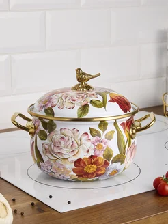 Кастрюля эмалированная с крышкой "Фландрия" 2,8 л Agness 329905217 купить за 3 784 ₽ в интернет-магазине Wildberries