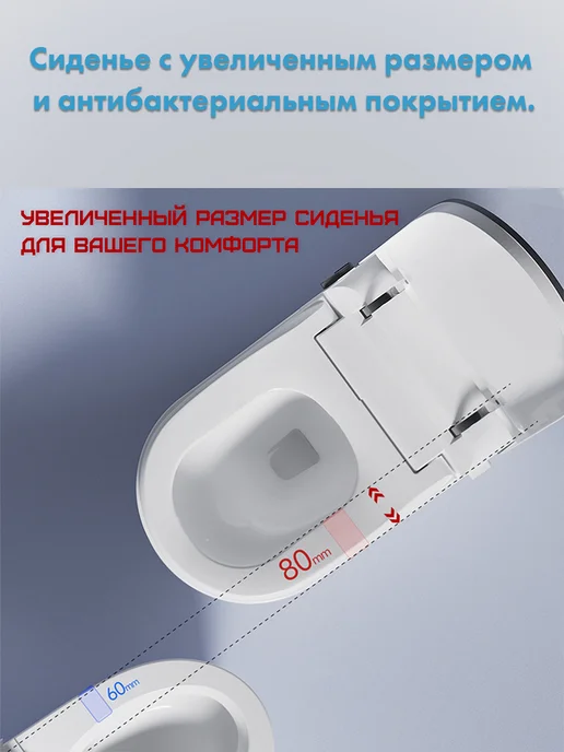 HAITEC Смарт унитаз HT-ESTA101 с функцией биде и встроенным бачком, белый, фото 6