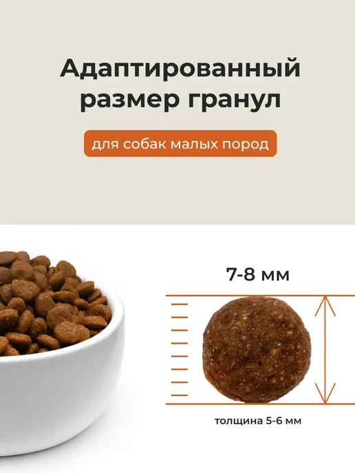 Сухой корм ALMO NATURE для собак, мелкие, ягненок, 2 кг, фото 3
