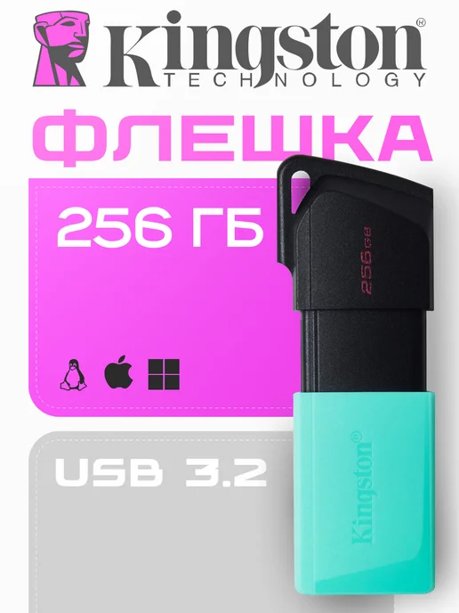 Kingston USB Flash накопитель 256GB DataTraveler Exodia M USB 3.2, 256 ГБ