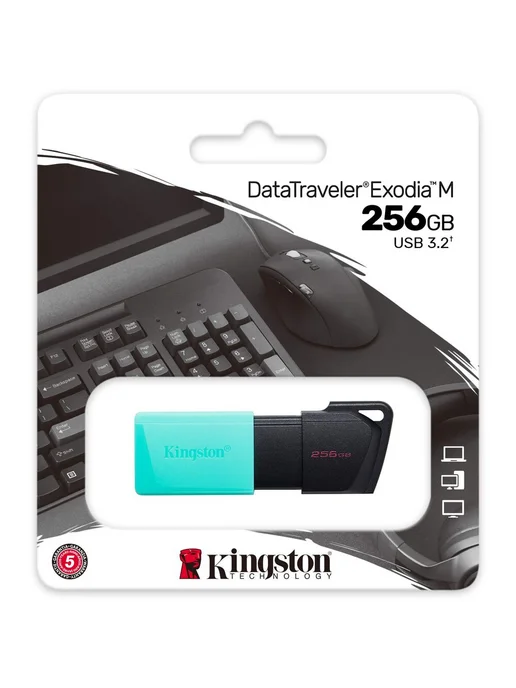 Kingston USB Flash накопитель 256GB DataTraveler Exodia M USB 3.2, 256 ГБ, фото 5
