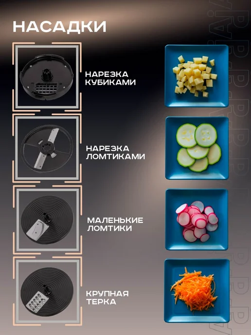 Pioneer Погружной блендер рубит в кубик, кухонный комбайн 1800Вт, черный, фото 5